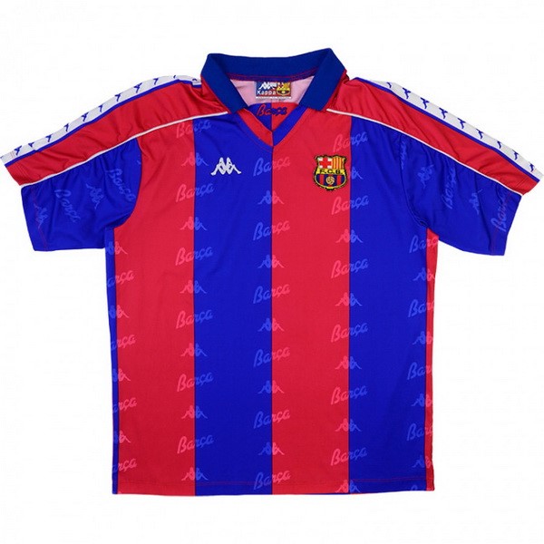 Camiseta Barcelona Primera Equipación Retro 1992 1995 Azul Rojo